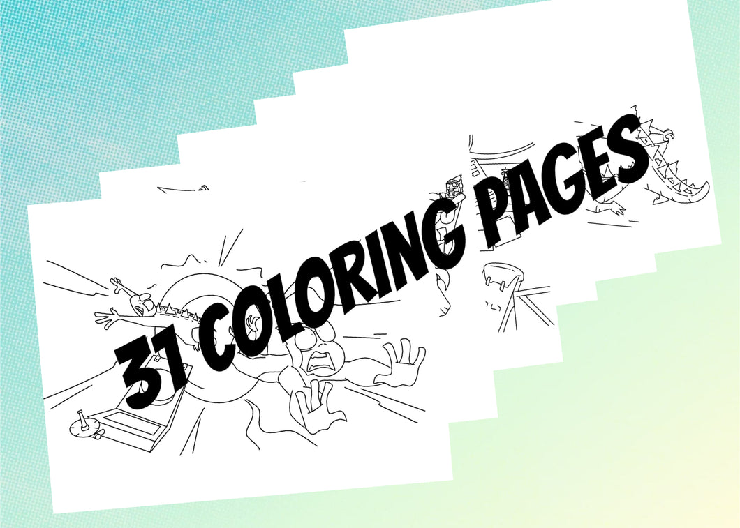 31 Coloring Pages (Instant Download)
