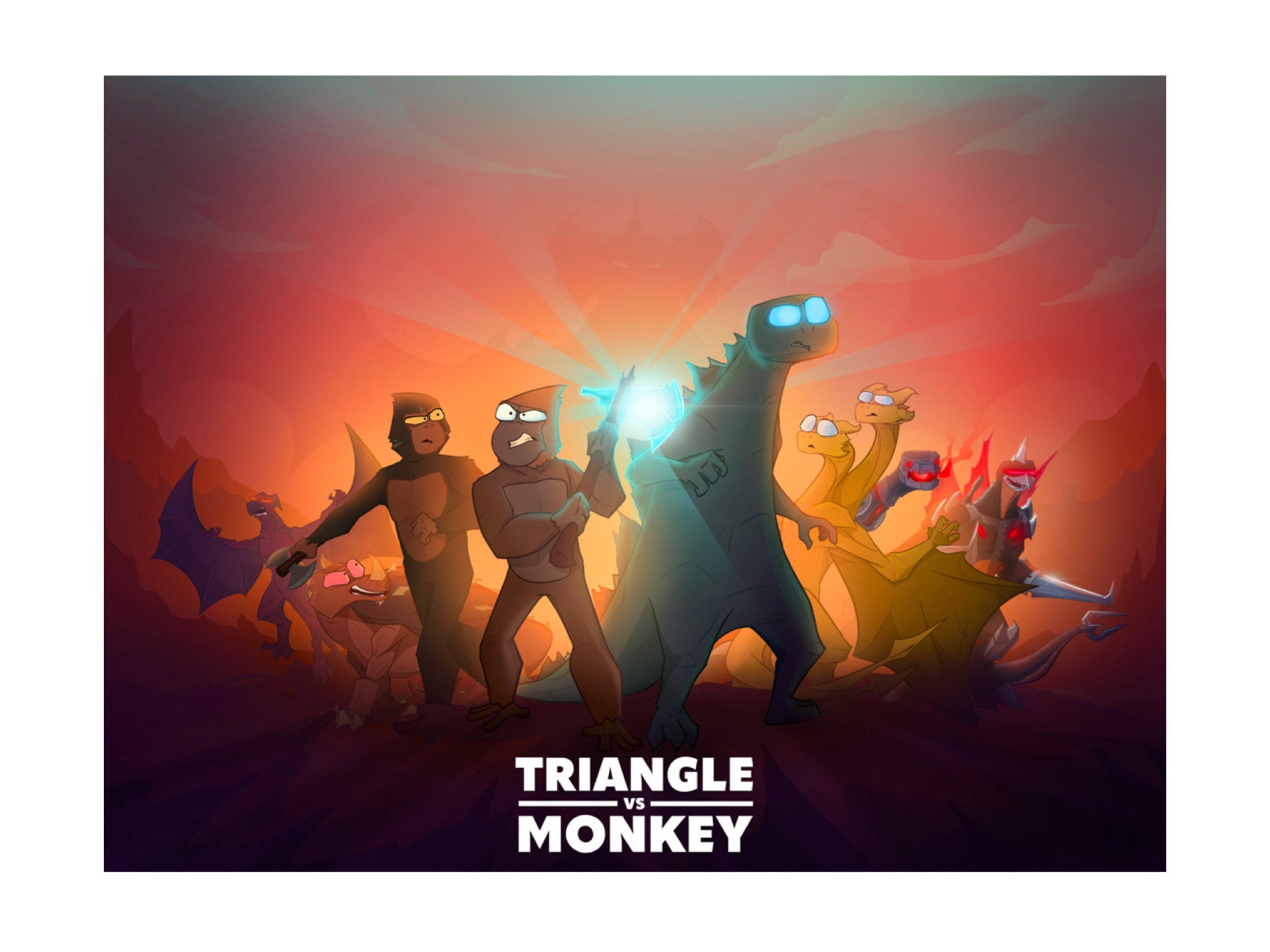 Triangle Vs. Monkey Router *NEW* SIGNED Triangle Vs. Monkey Season 4 Poster (18