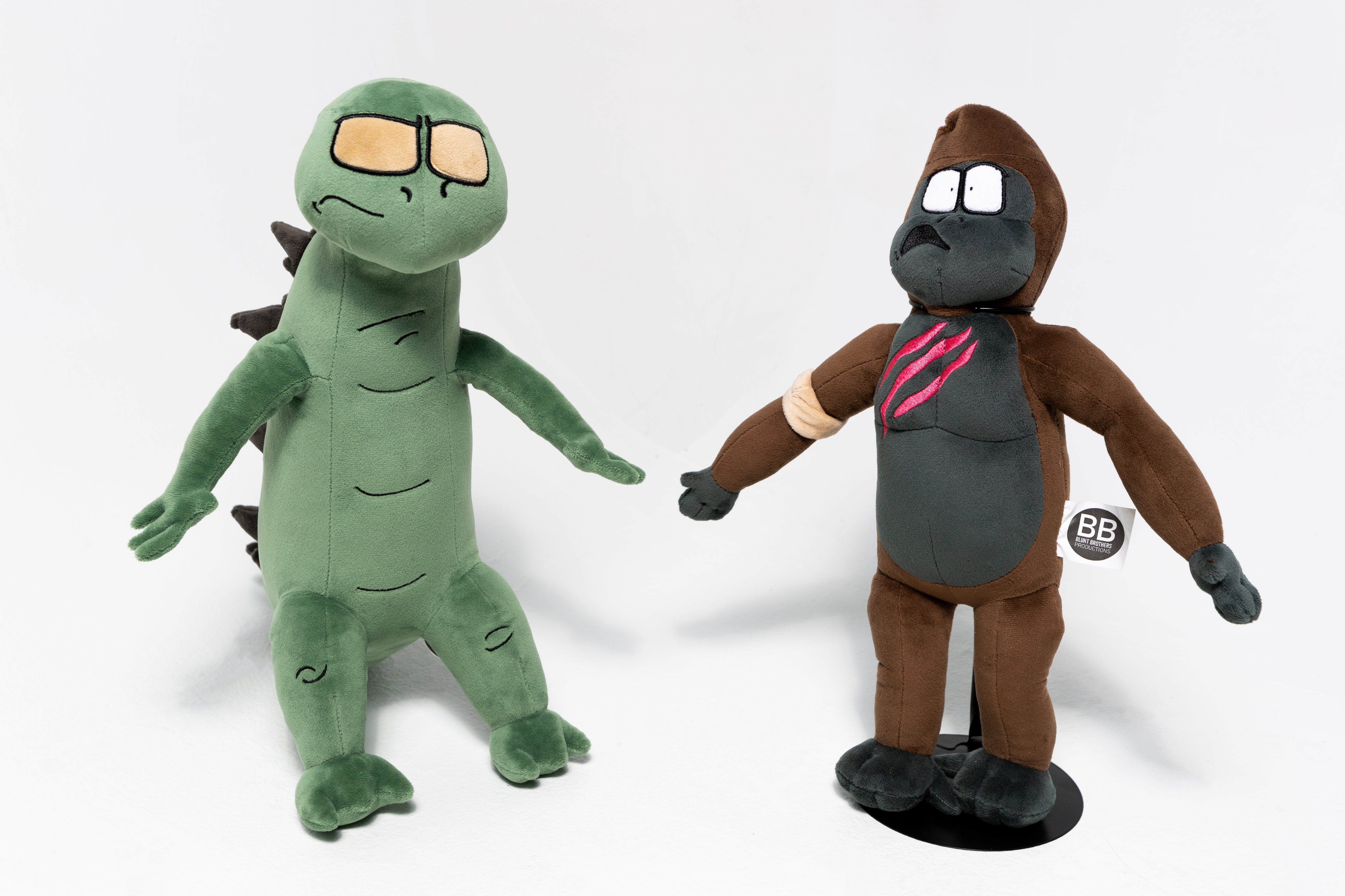 Custom Triangle Vs. Monkey 16” Plushies – Blunt Brothers Productions