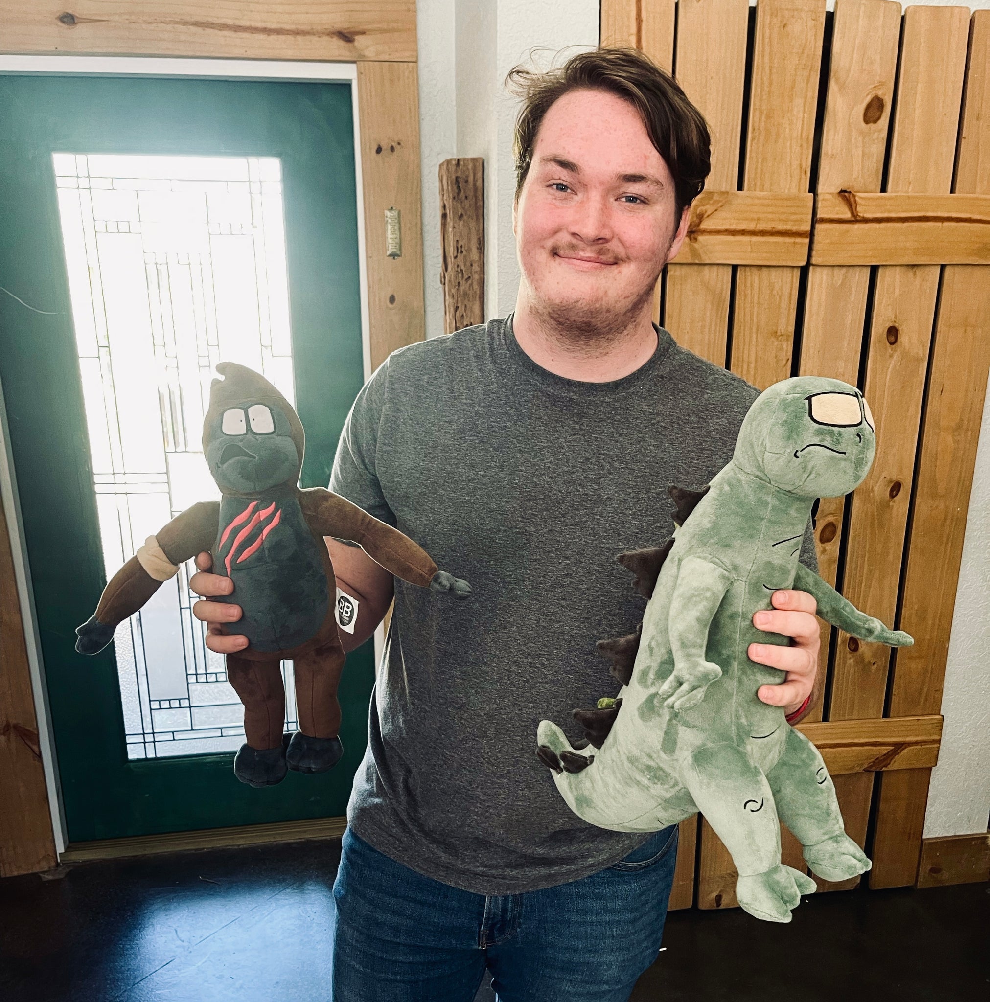 Triangle Vs. Monkey Router Custom Triangle Vs. Monkey 16” Plushies – Blunt Brothers Productions